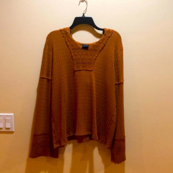 Roasted peacan Ribbed Hoodie from DAYTRIP - Picture 5 of 10